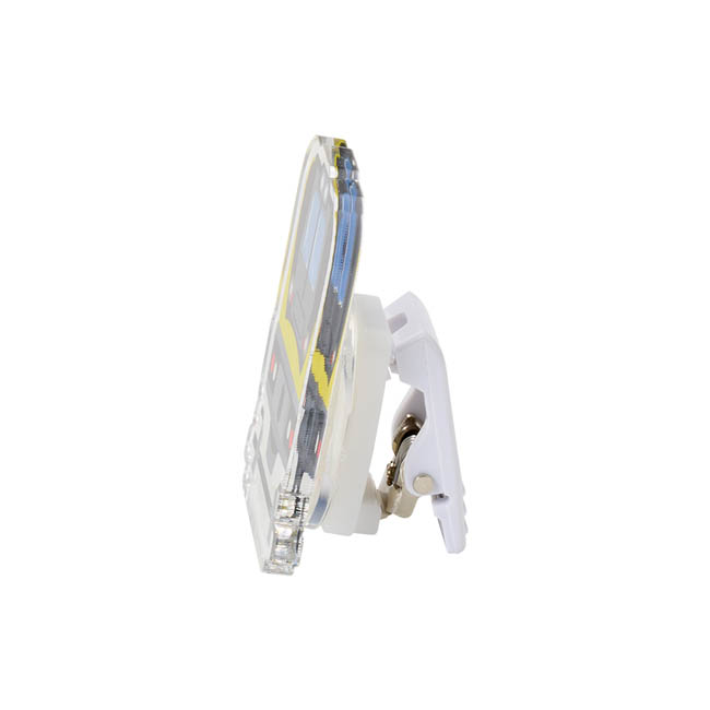 【プリント専用商品】３６０度回転アクリルクリップ　クリア（SNS-0301058）　クリア　本体