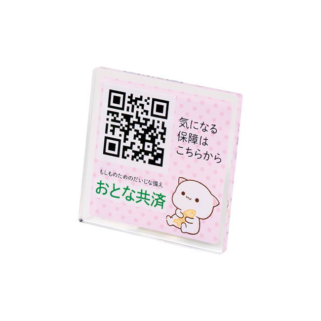 【プリント専用商品】３６０度回転アクリルクリップ　クリア（SNS-0301058）　クリア　本体