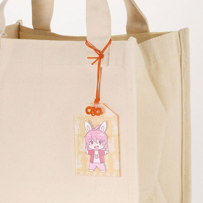 【プリント専用商品】ラメアクリルお守り(M) 3mm クリア(SNS-0301061) 既定サイズ内でオリジナル形状も対応