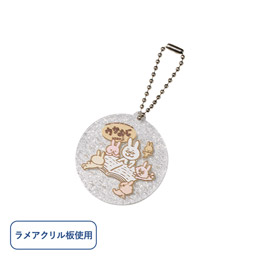 【プリント専用商品】ラメアクリルキーホルダー 47×50mm クリア