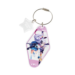 【プリント専用商品】ワイヤーリング2連アクリルキーホルダー47×88mm+31×30mm