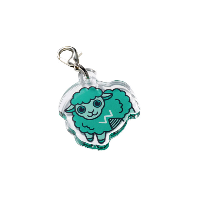 【プリント専用商品】アクリルチャーム30×30mm クリア(SNS-0301072)