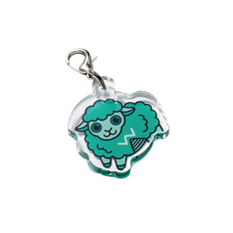 【プリント専用商品】アクリルチャーム30×30mm　クリア