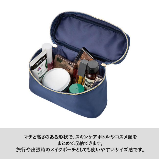 バニティメイクポーチ(SNS-0301082) マチ高さありでコスメをまとめて収納