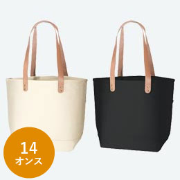 厚手キャンバスレザーハンドルトート（M）【在庫限り商品】