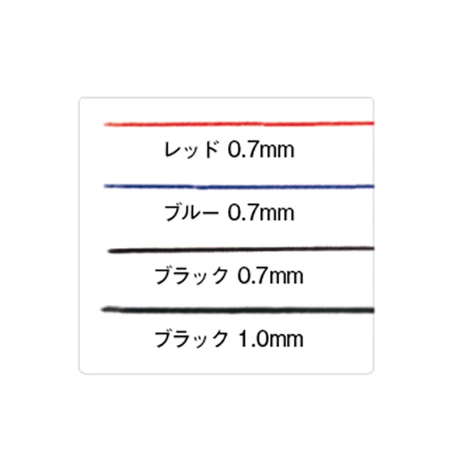 3色+1色ボールペン（tTS-0999）ペン先4種類イメージ画像