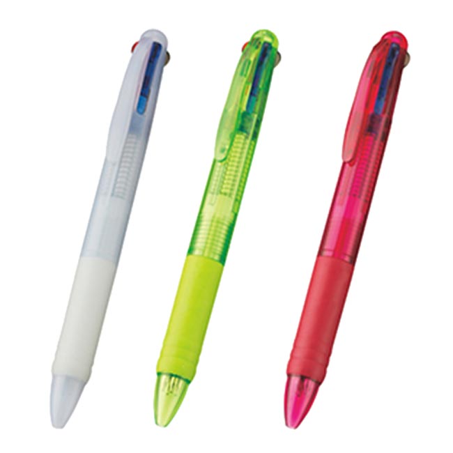 3色プラスワンボールペン（tTS-1030）ホワイト、グリーン、ピンク