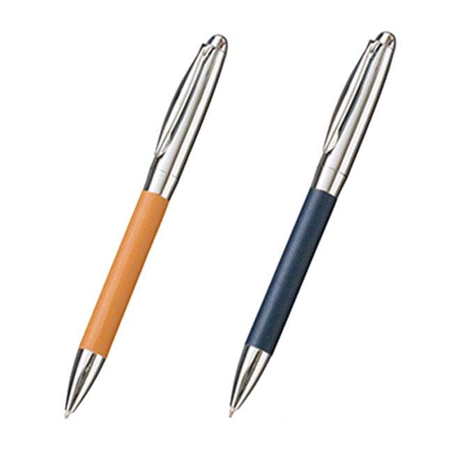 レザースタイルメタルペン（tTS-1102）ベージュ、ネイビー