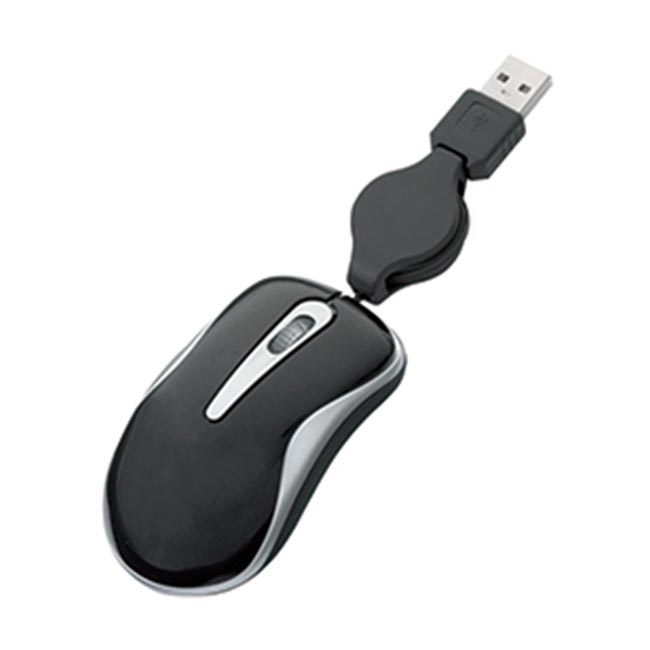 USBポケットマウス（tTS-1199）ブラック