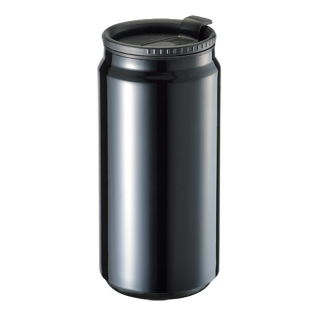 缶型サーモステンレスタンブラー（tTS-1282）ブラック