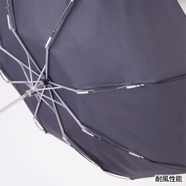 大判耐風UV折りたたみ傘（tTS-1303）反り返り状態