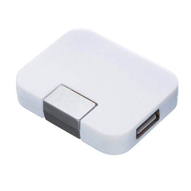 USBハブ フラット（tTS-1328）ホワイト