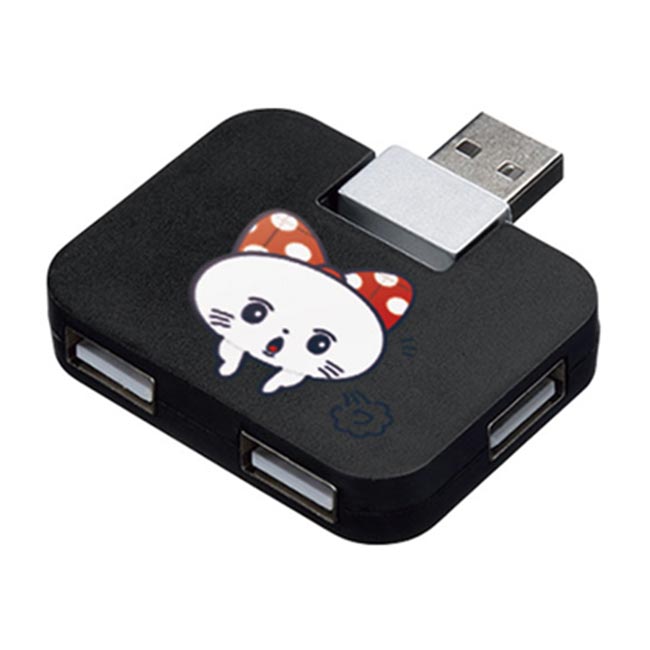 USBハブ フラット（tTS-1328）名入れイメージ