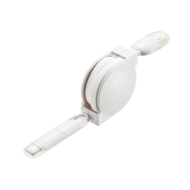USBケーブル リール（tTS-1366）ホワイト