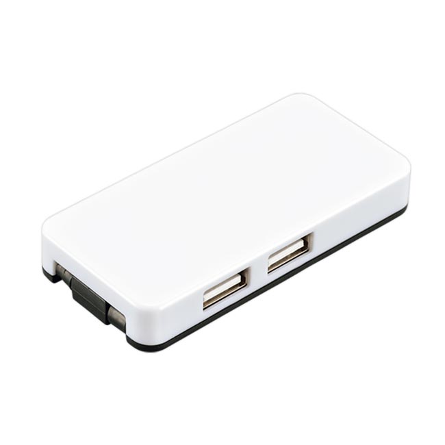 USBハブ 2コネクタ（tTS-1367）ホワイト