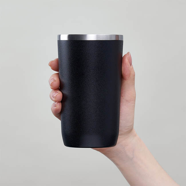 Zalattoサーモタンブラー 450ml(tTS-1507)持った時のサイズ感