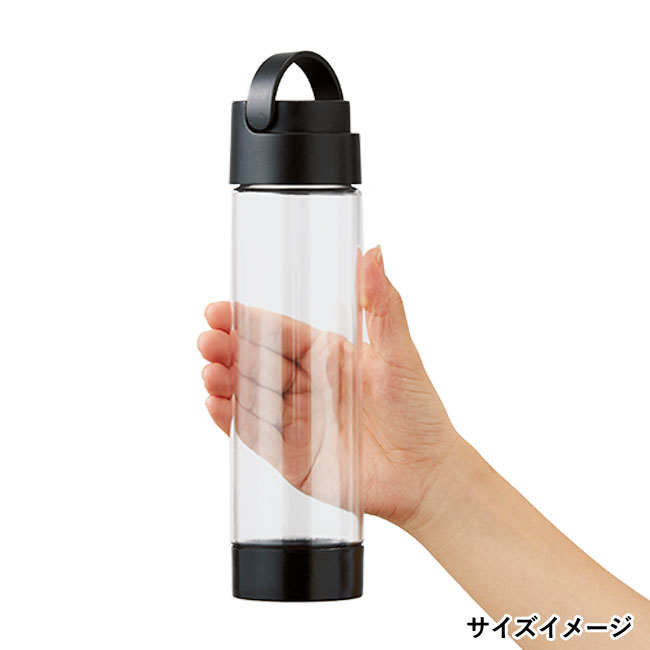 MOTTERUハンドル付クリアボトル 550ml（tTS-1585）サイズイメージ