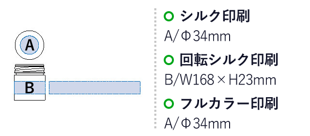 デザインマルチメモ(tTS-1587）名入れ画像　シルク印刷/ΦW34mm　回転シルク印刷/BW168×H23ｍｍ　フルカラー印刷Φ34mm