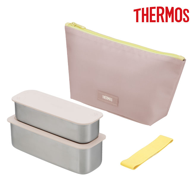 サーモス(THERMOS) フレッシュランチボックス 600ml/DSA（DSA-605W）イエローピンク本体