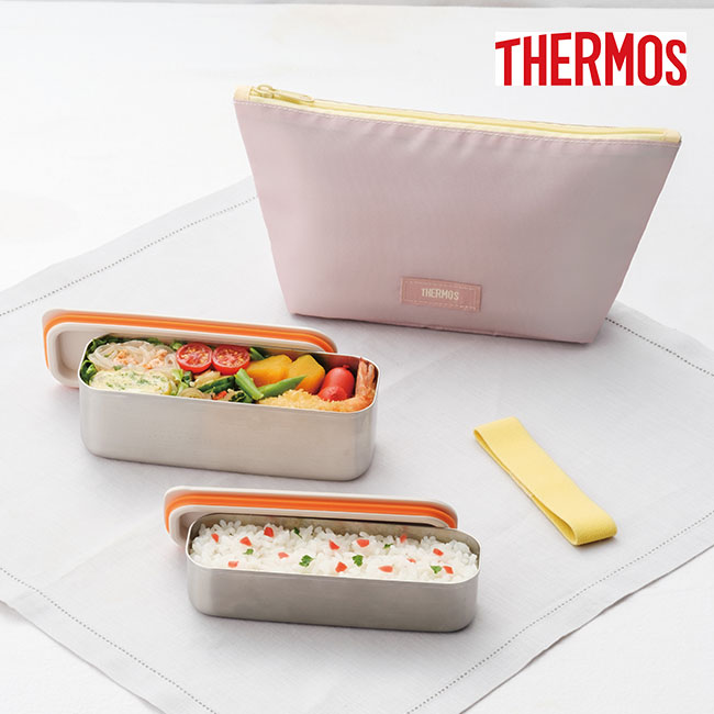 サーモス(THERMOS) フレッシュランチボックス 600ml/DSA（DSA-605W）イエローピンク使用イメージ