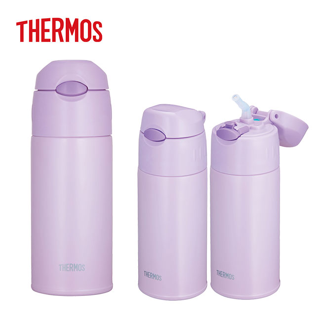 サーモス(THERMOS)真空断熱ストローボトル 400ml(thFHL-401)ライトパープル（LPL)