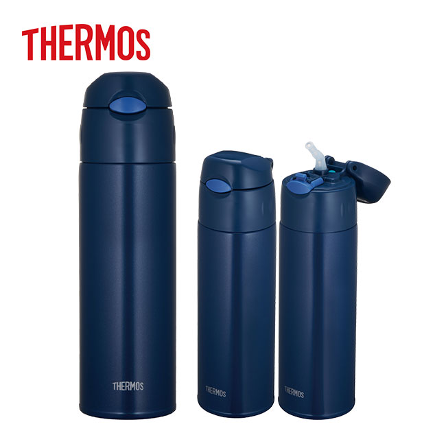 サーモス(THERMOS)真空断熱ストローボトル 550ml(thFHL-551)　ネイビー（NVY)