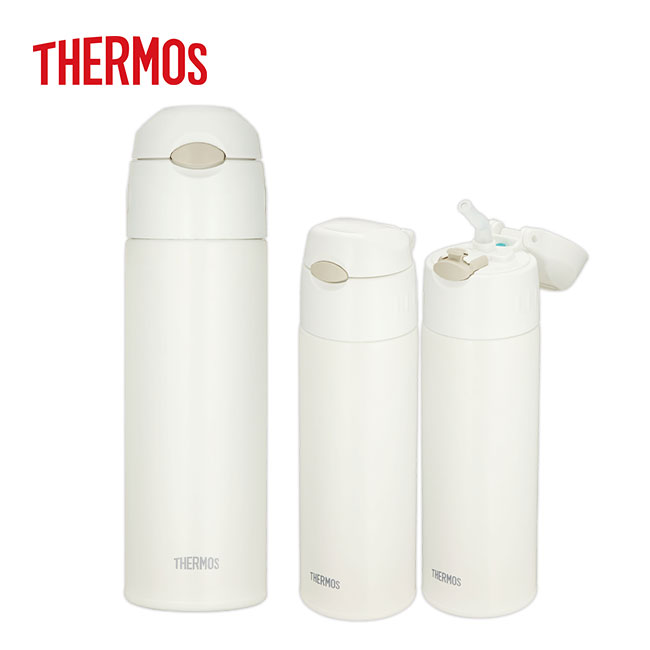 サーモス(THERMOS)真空断熱ストローボトル 550ml(thFHL-551)　クリームホワイト（CRW)