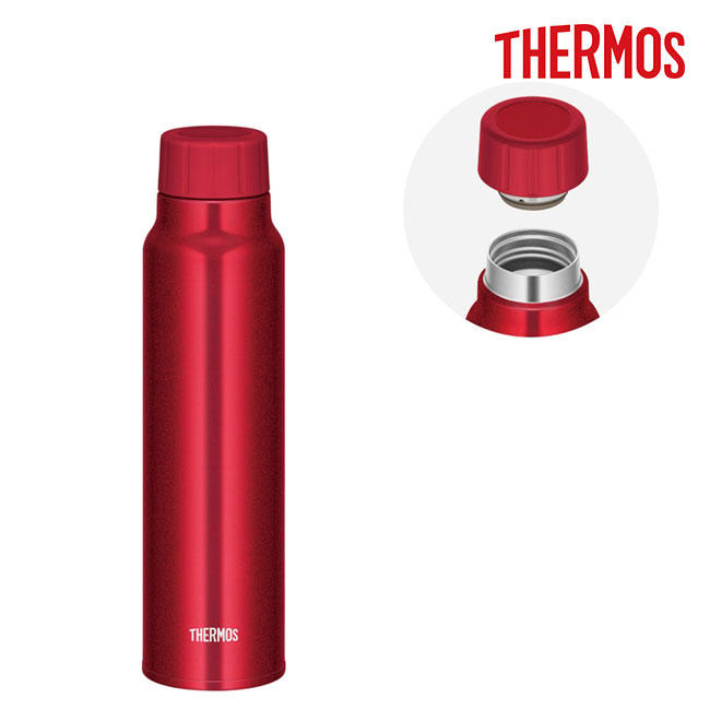 サーモス(THERMOS)保冷炭酸飲料ボトル  750ml（FJK-750）フタ開けイメージ
