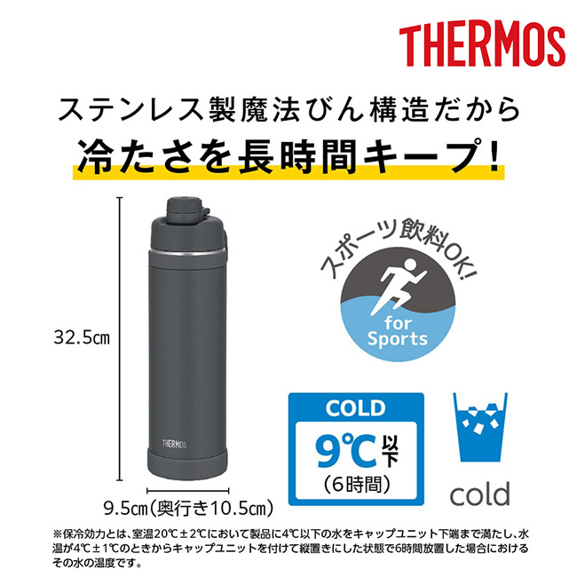 サーモス(THERMOS)真空断熱スポーツボトル 1500ml/FJU（FJU-1501）冷たさを長時間キープ