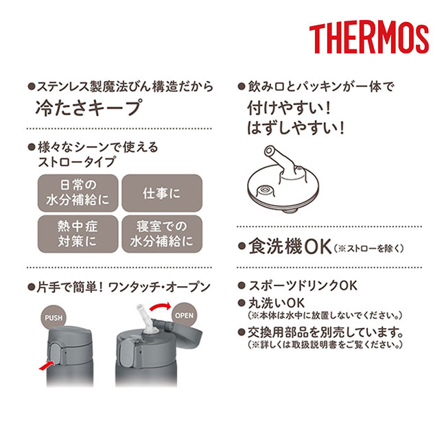 サーモス(THERMOS) 真空断熱ストローボトル 360ml/FKA（FKA-350）商品仕様