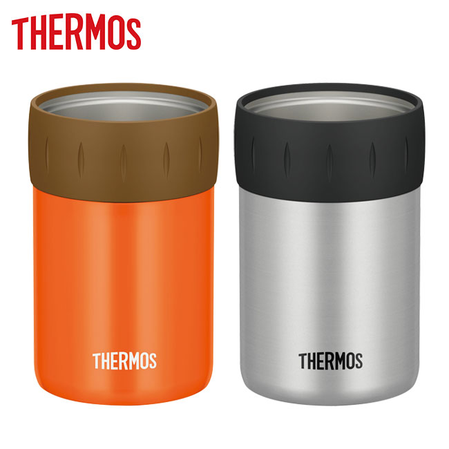 サーモス(THERMOS)保冷缶ホルダー　350ml缶専用（thJCB-352）オレンジ・シルバー