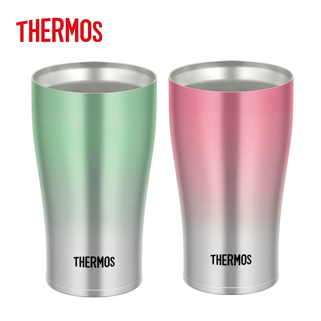 サーモス(THERMOS)真空断熱タンブラー 340ml（thJDE-341C）本体グリーン、ピンク