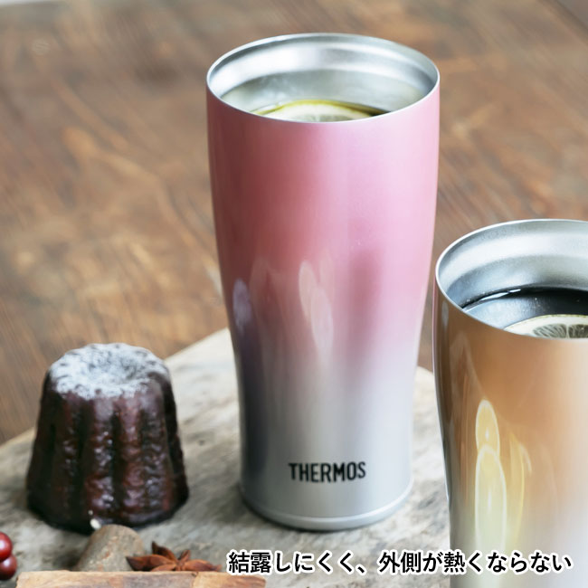 サーモス(THERMOS)真空断熱タンブラー 420ml（thJDE-421C）結露しにくく外側が熱くなりにくい