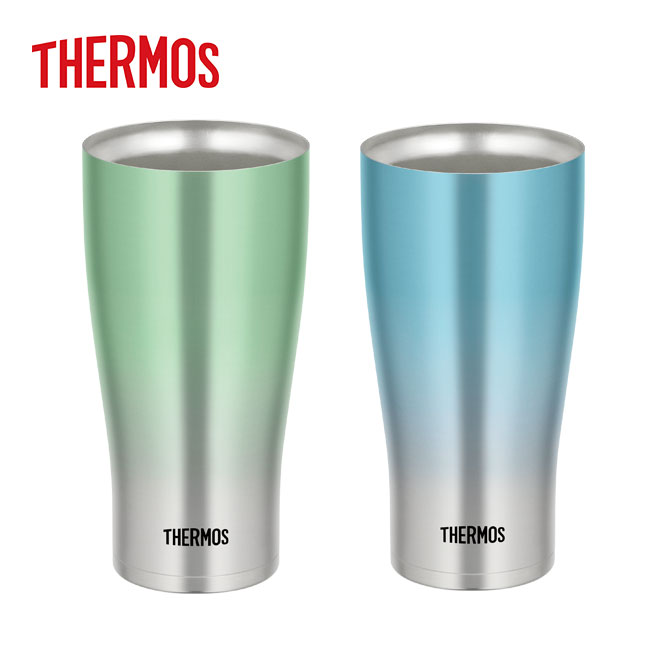サーモス(THERMOS)真空断熱タンブラー 600ml（thJDE-601C）本体ブルー、ゴールド