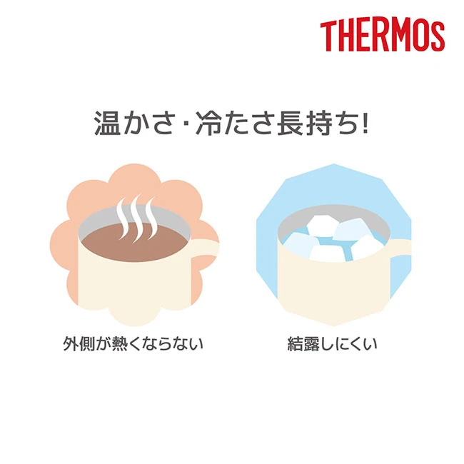 サーモス(THERMOS)真空断熱マグカップ 350ml/JDG(JDG-352C) 温かさ・冷たさ長持ち、外側が熱くならない・結露しにくい