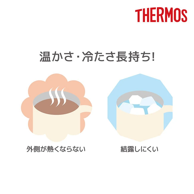 サーモス(THERMOS)真空断熱マグカップ 450ml/JDG（JDG-452C）　温かさ・冷たさ長持ち、外側が熱くならない・結露しにくい
