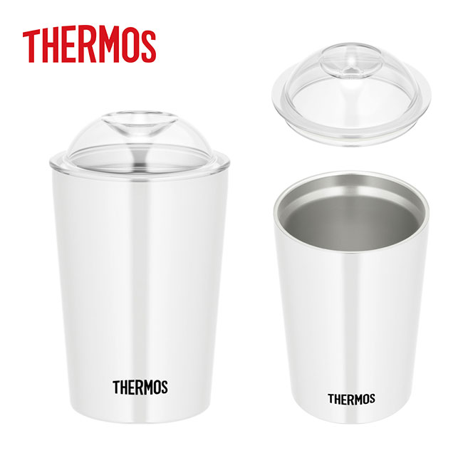 サーモス(THERMOS)保冷ストローカップ 300ml（thJDJ-300）カラー：ホワイト
