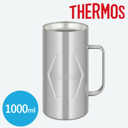 サーモス(THERMOS)真空断熱ジョッキ 1000ml/JDKエンボス
