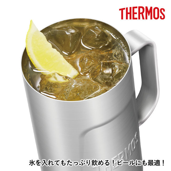 サーモス(THERMOS)真空断熱ジョッキ 720ml エンボスデザイン（thJDK-720-S2）氷を入れてもたっぷり飲める！ビールにも最適！