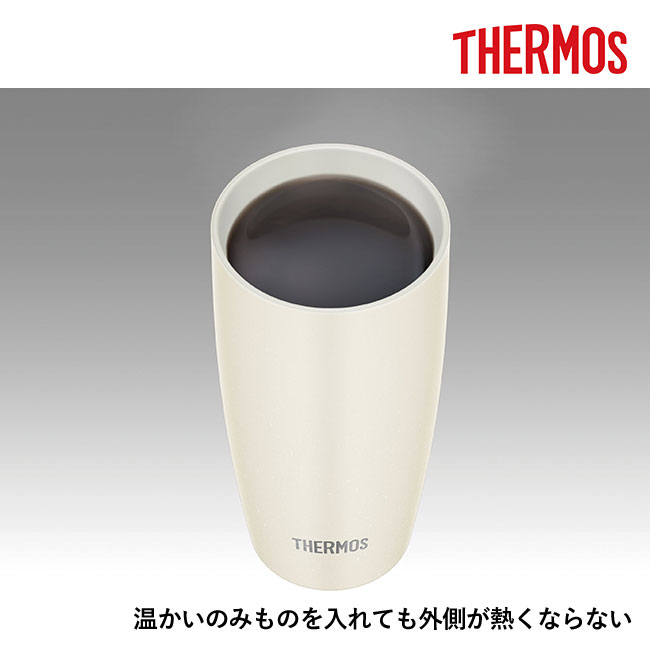 サーモス(THERMOS)陶器調 真空断熱タンブラー 420ml（thJDM-420）温かい飲み物を入れても外が熱くならない