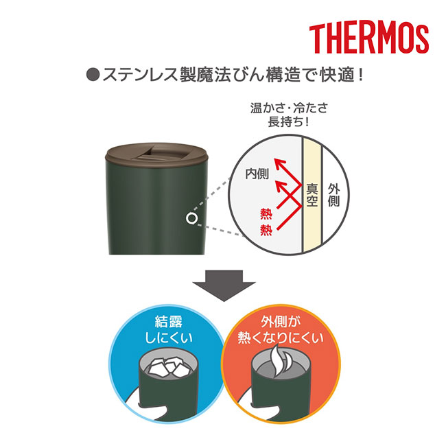 サーモス(THERMOS)真空断熱タンブラー 400ml/JDP（JDP-401）ステンレス製魔法びん構造で快適