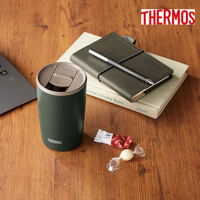 サーモス(THERMOS)真空断熱タンブラー 400ml/JDP（JDP-401）使用イメージ　フォレストグリーン