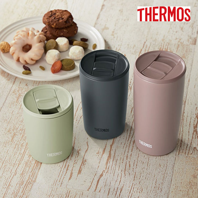 サーモス(THERMOS)真空断熱タンブラー 400ml/JDP（JDP-401）使用イメージ　ダークグレー