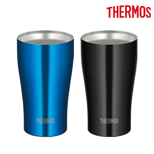 サーモス(THERMOS)真空断熱タンブラー 340ml/JDYカラー（JDY-340C）本体（オーシャンブルー、ブラック）