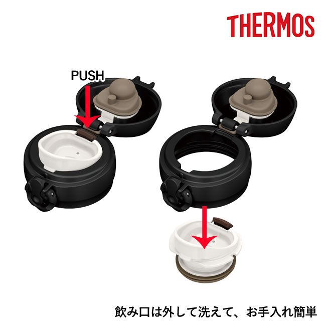 サーモス(THERMOS)真空断熱ケータイマグ  600ml（JNL-605）飲み口は外して洗えて、お手入れ簡単