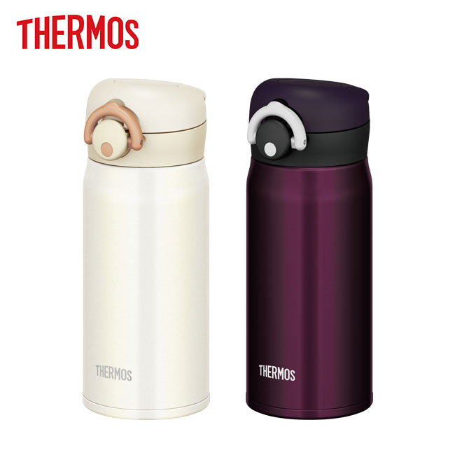 サーモス(THERMOS)真空断熱ケータイマグ　350ml（thJNR-350）クリームホワイト、ミッドナイトブラック