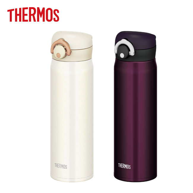 サーモス(THERMOS)真空断熱ケータイマグ　500ml（thJNR-500）クリームホワイト、ミッドナイトブラック