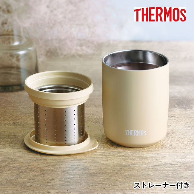 サーモス(THERMOS)真空断熱ティータンブラー 400ml/JTB（JTB-400FI）ストレーナー付き