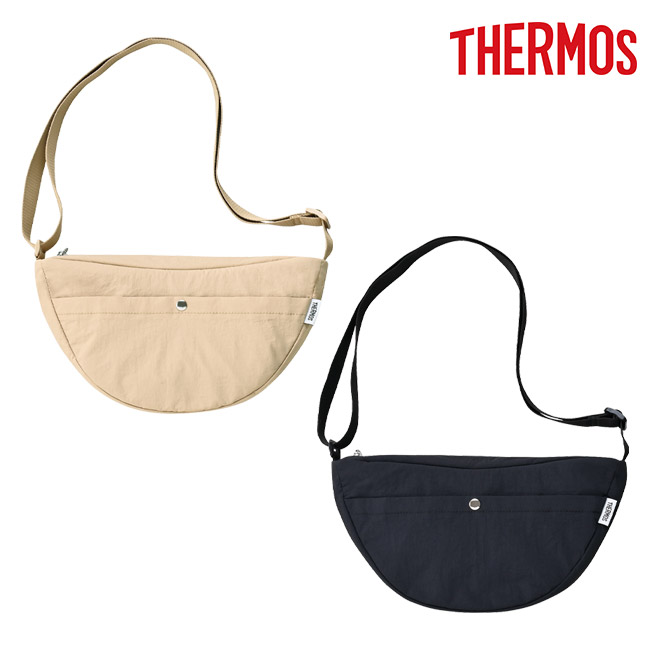 サーモス(THERMOS)保冷ショルダーバッグ/RFM（RFM-003）ベージュ、ブラック（表面）