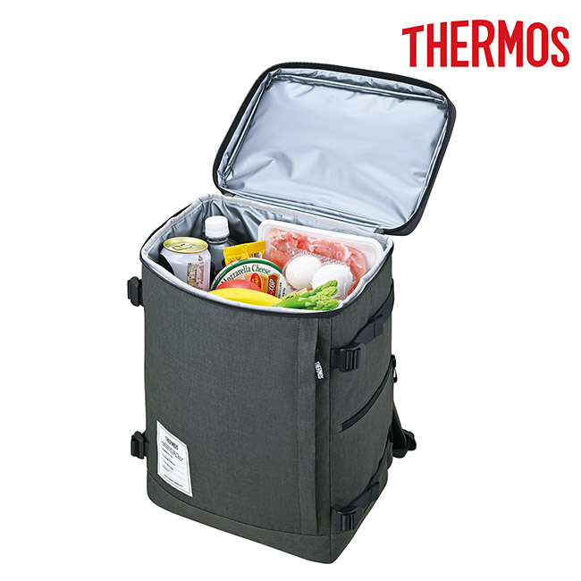 サーモス(THERMOS)保冷バックパック 25L/RFP（RFP-025）ダークグレー（収納イメージ）